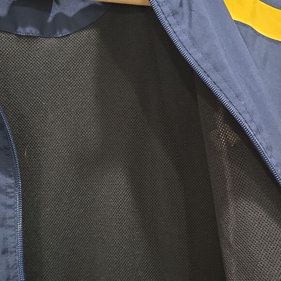 Russell Athletic Mens Navy/Gold Vintage Windbreaker, Size MEDIUM - Picture 7 of 8